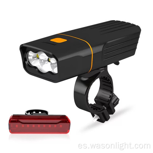 Mejor versión de la UE Dirección estándar ajustable más brillante USB Bicicleta LED frontal LED para bicicleta